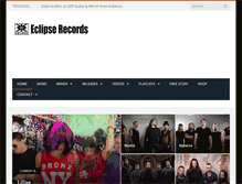 Tablet Screenshot of eclipserecords.com